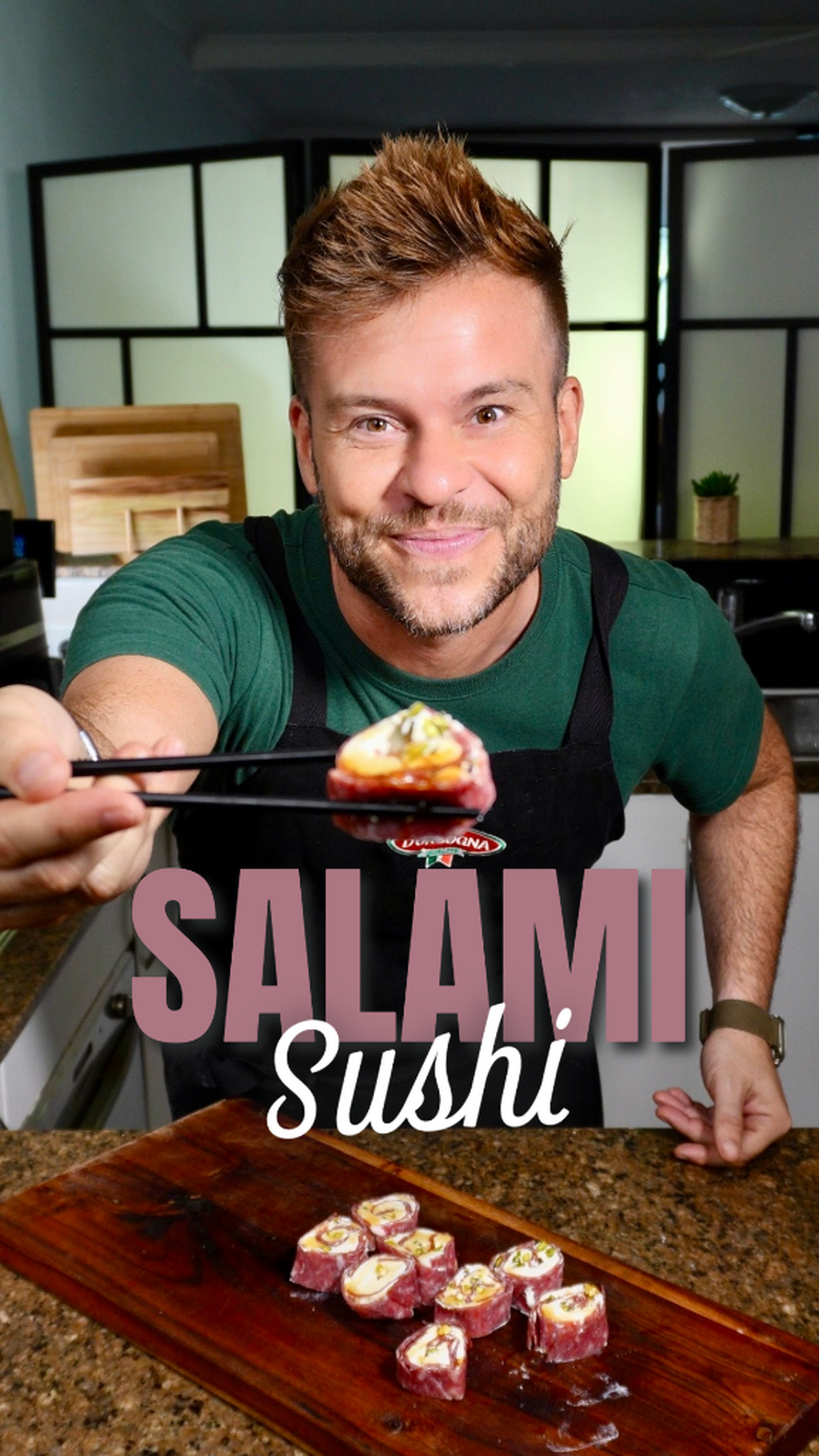 SUSHI WITH SALAMI???? 🍣🔥 SALAMI SUSHI you didn&rsquo;t see that coming!