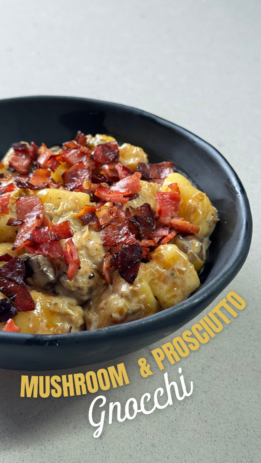 Mushroom & Prosciutto Gnocchi 👀