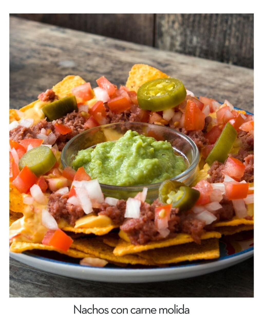 Nachos con carne molida