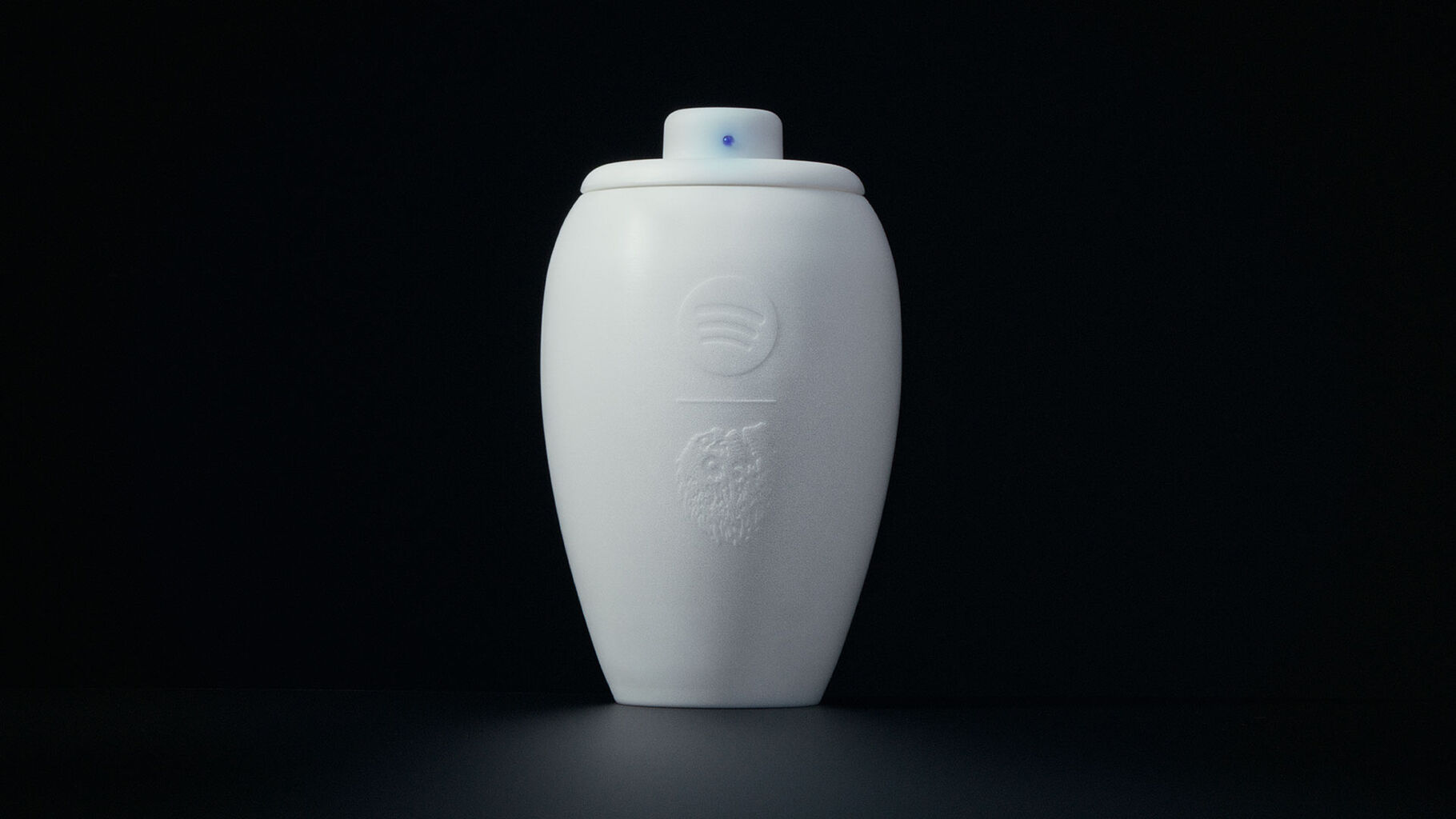 Liquid Death and Spotify made a Bluetooth urn so the dead can stream music