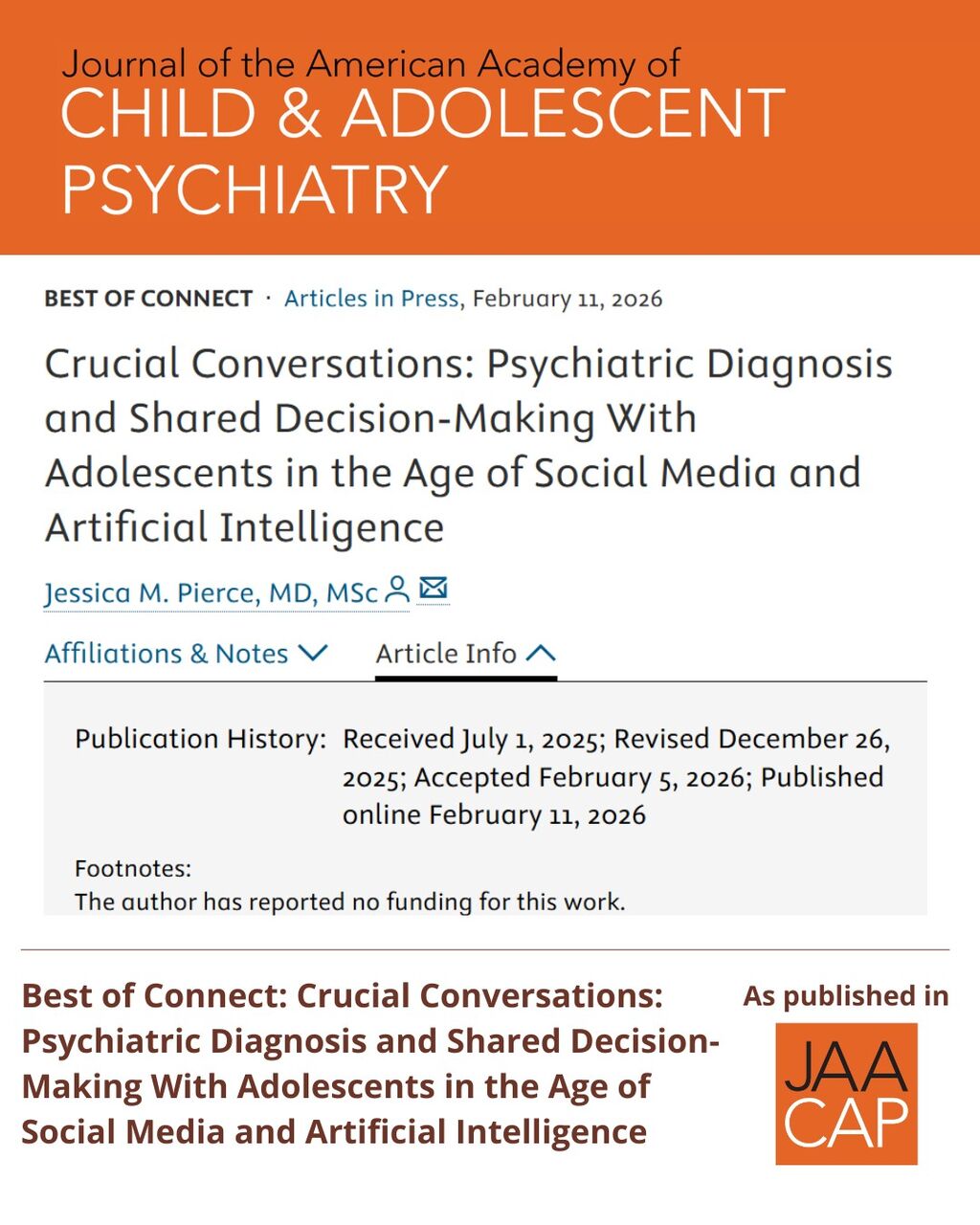 JAACAP AIP Crucial Conversations: Psychiatric Diagnosis and Shared Decision-Making With Adolescents in the Age of Social Media and Artificial Intelligence
