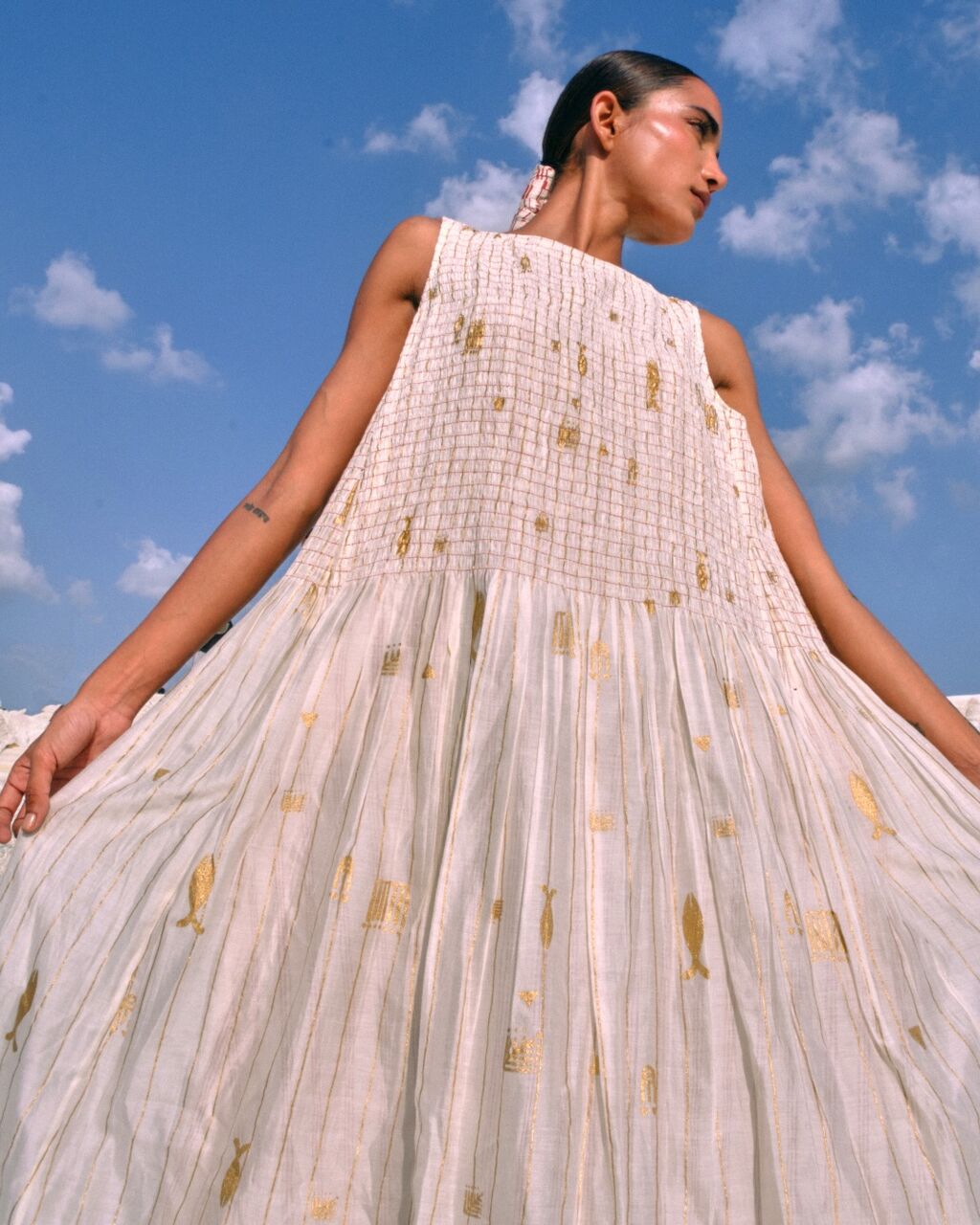 Lay Ruching Dress