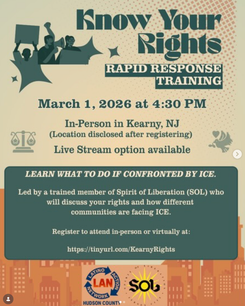 Know Your Rights Training Registration