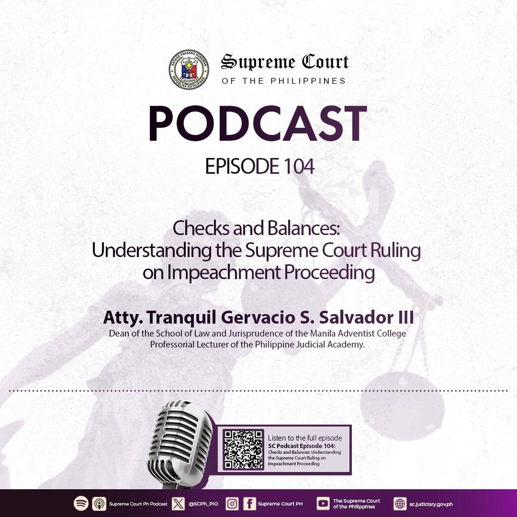 EPISODE 104 - Checks and Balances: Understanding the Supreme Court Ruling on Impeachment Proceeding