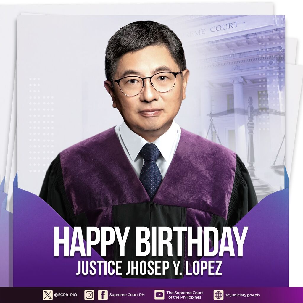 Happy birthday, Justice Lopez