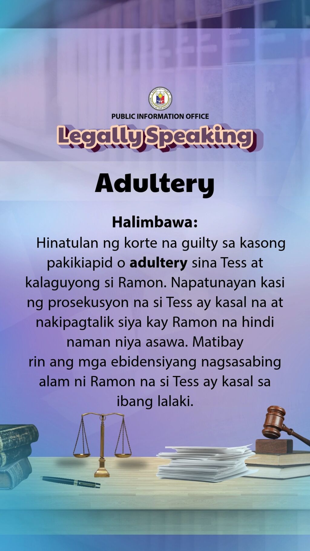 #SCphLegallySpeaking "Adultery"