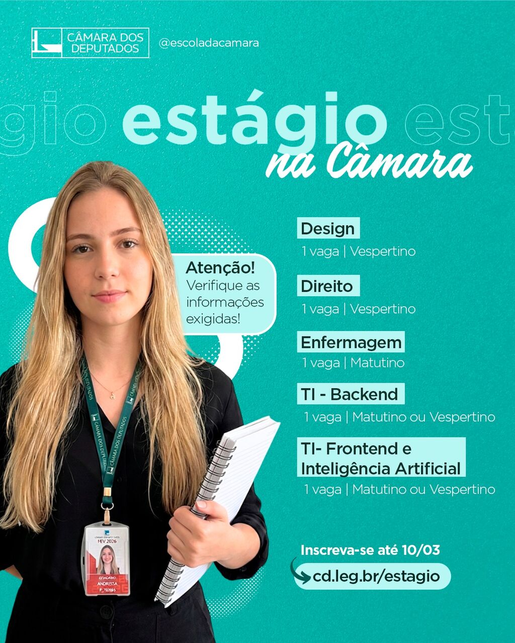Vagas de est&aacute;gio