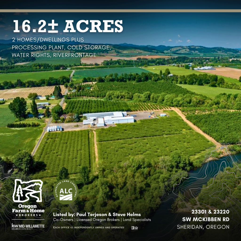 23301 & 23220 SW McKibben Road | Yamhill County | Sheridan, OR