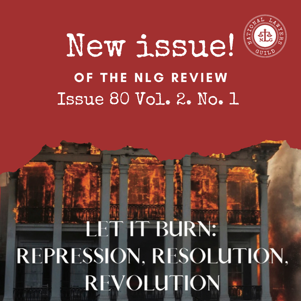 Part 2: Let it Burn: Repression, Resolution, Revolution NLG Review Issue 80 Vol. 2. No. 1