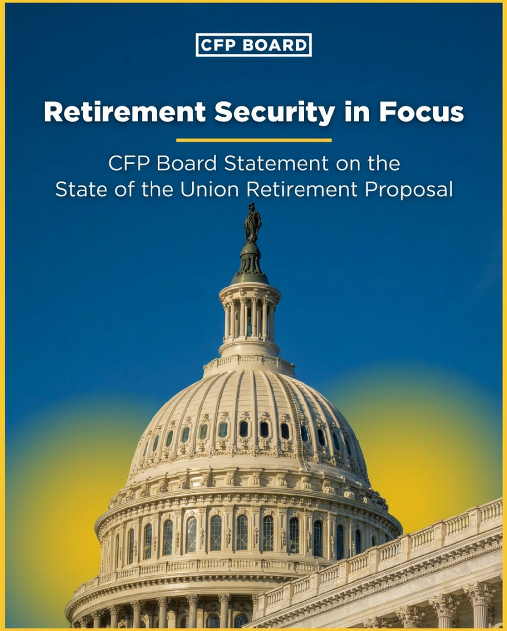 CFP Board Statement on the State of the Union Retirement Proposal