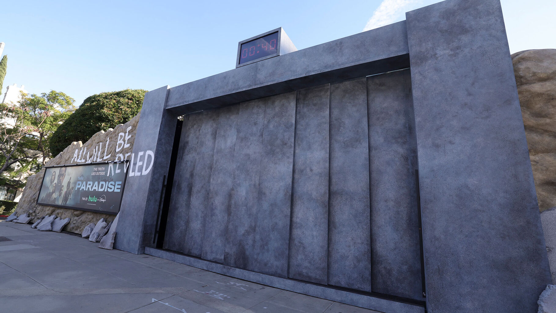 Hulu built giant bunker doors on Sunset Boulevard for season 2 of &lsquo;Paradise&rsquo;