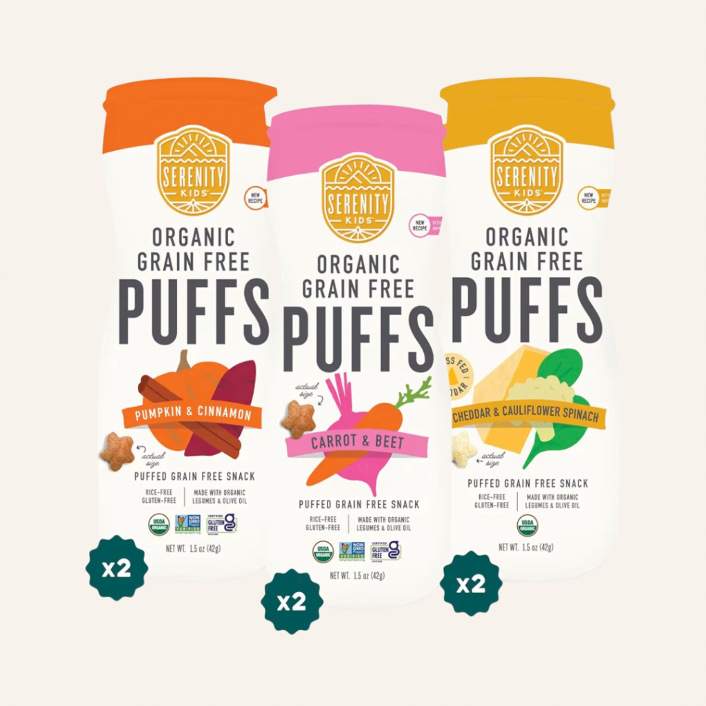 Serenity Kids Organic Puffs Variety Pack
