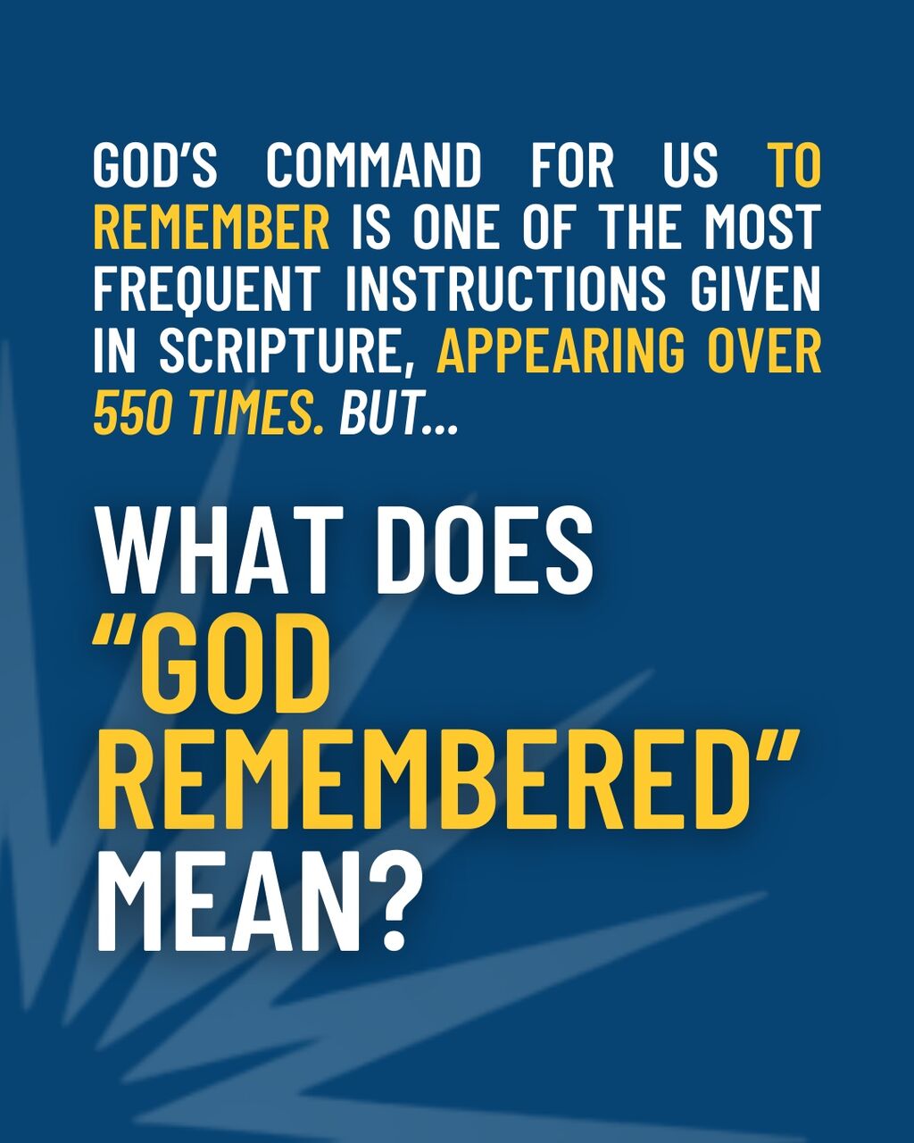 What does it mean to remember?