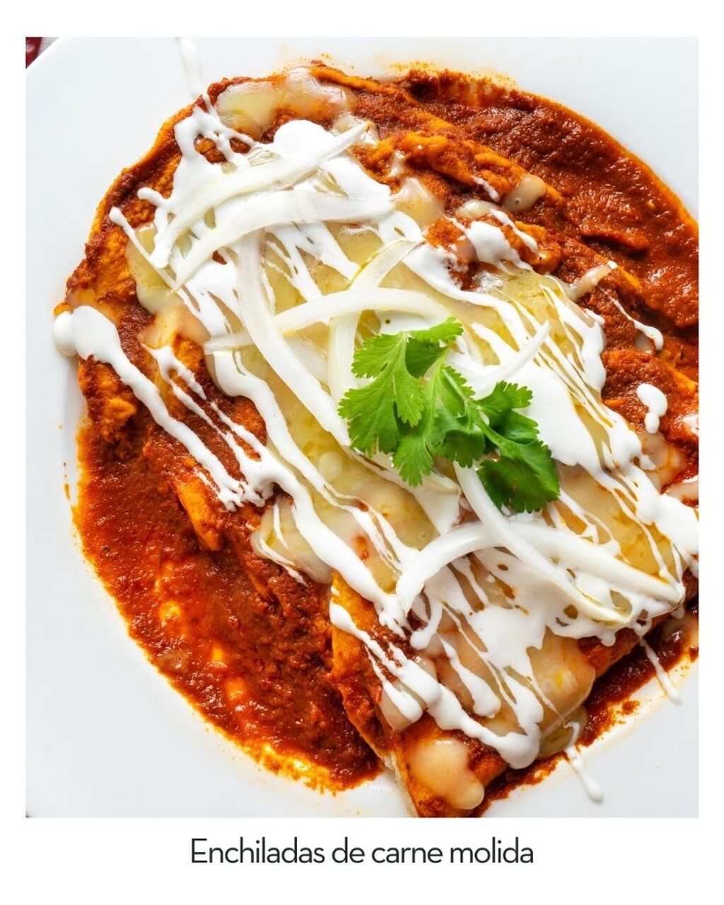 Enchiladas de carne molida