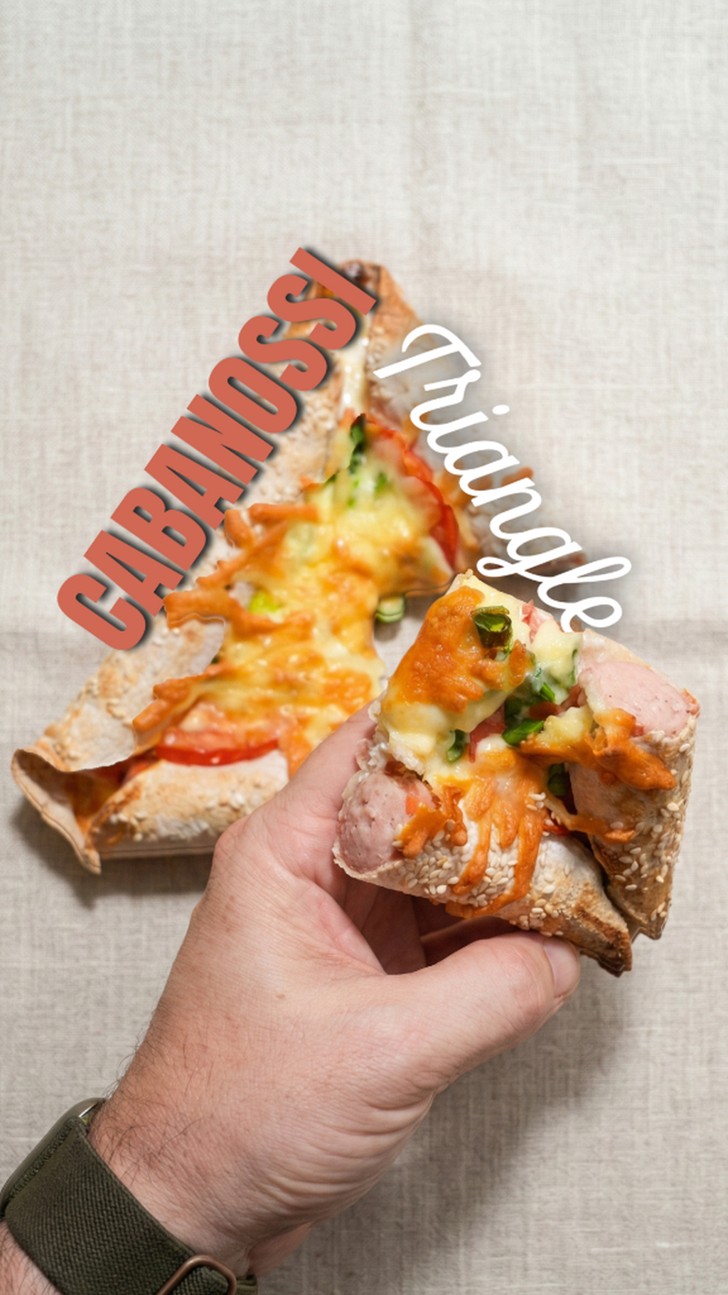 5 Minute Cabanossi Triangle Pizza Hack 🍕⚡