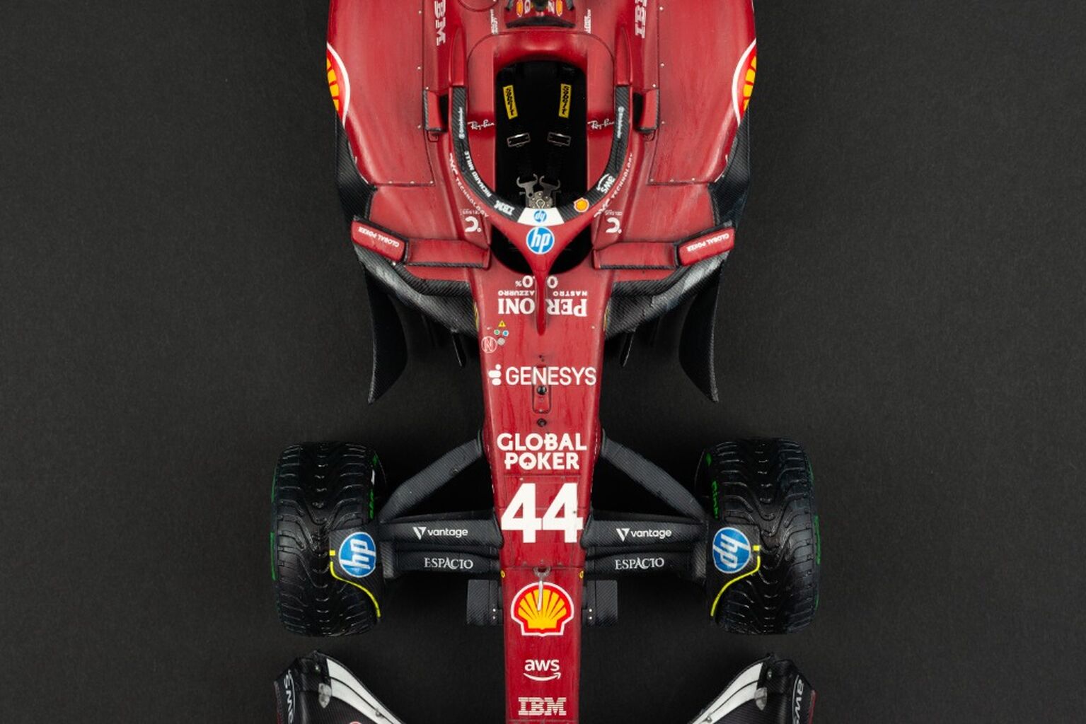Ferrari SF-25 - 2025 Australian GP - Lewis Hamilton - Race Weathered - 1:18 scale