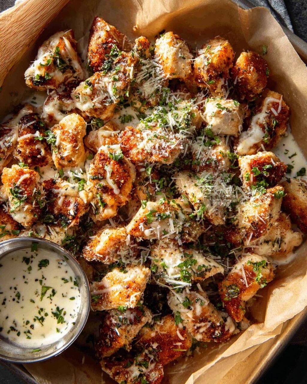 Creamy Garlic Parmesan&ndash;Asiago Chicken