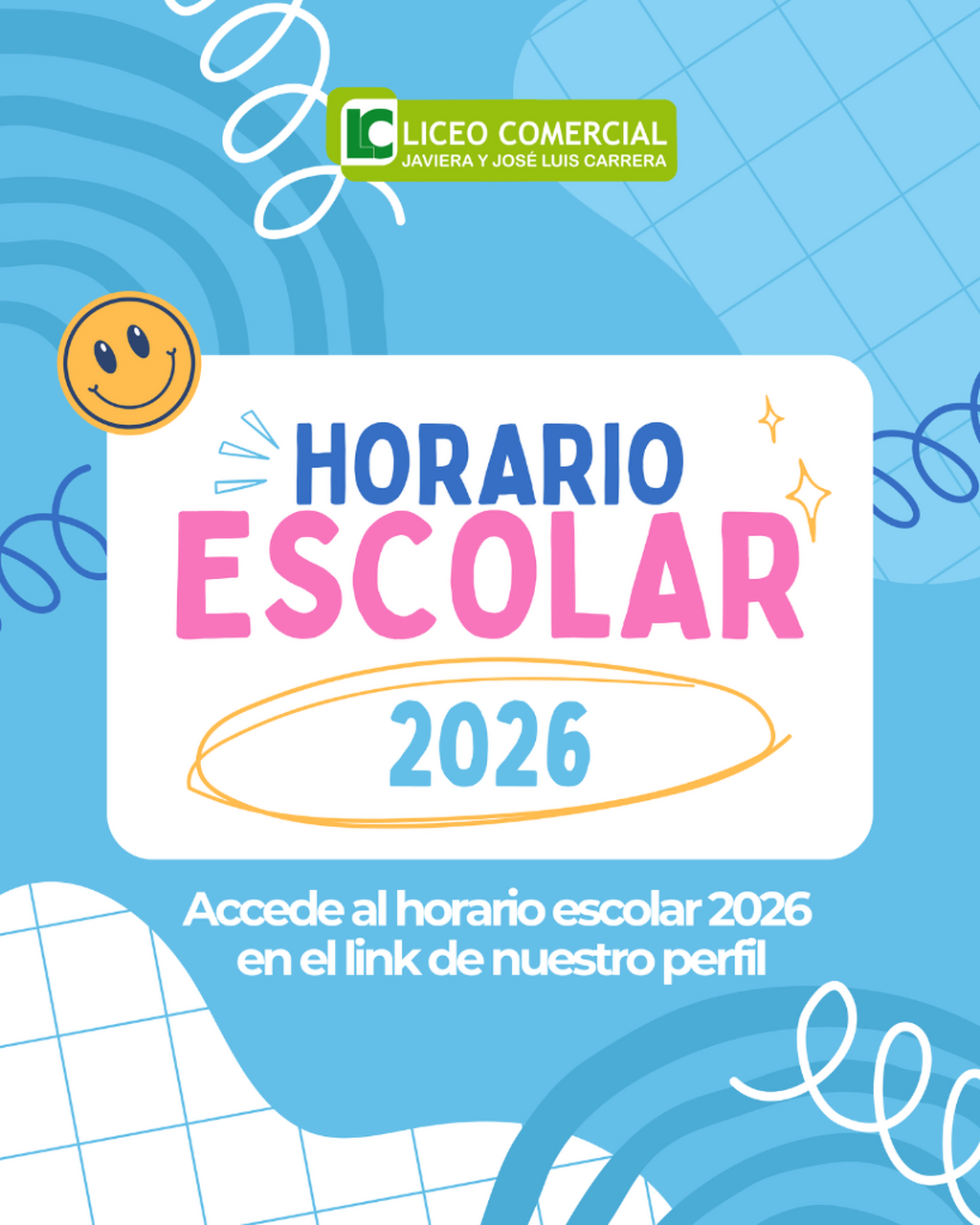 Horario escolar 2026