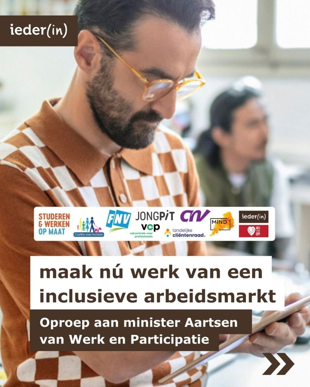 Brief aan minister Aartsen over inclusieve arbeidsmarkt