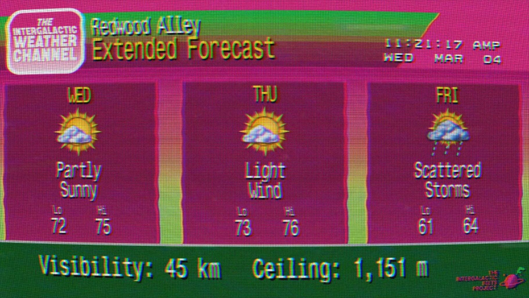 The Intergalactic Weather Channel