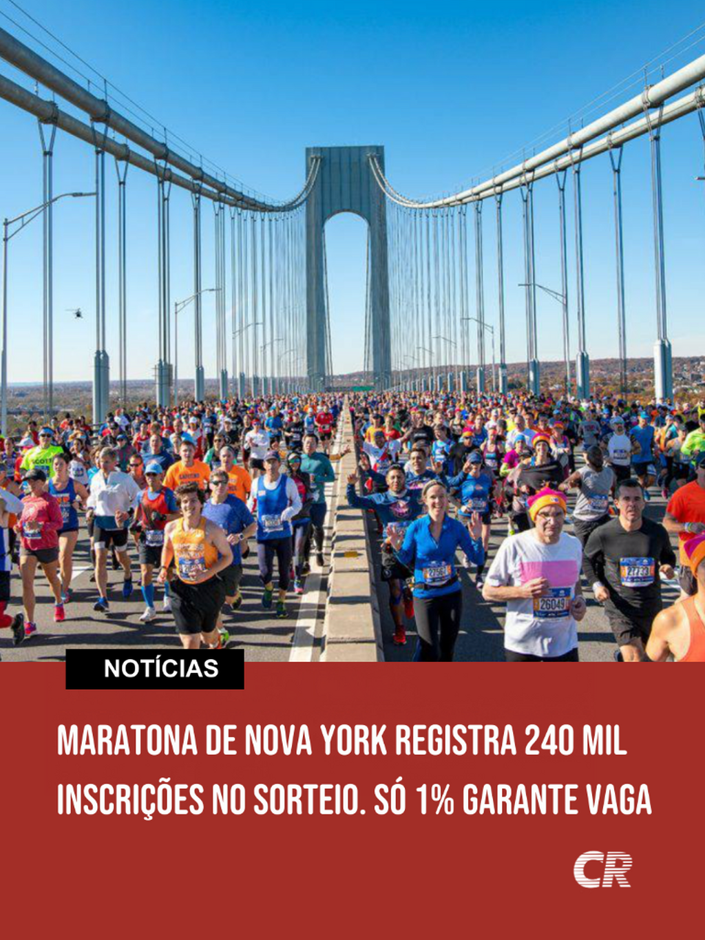 Maratona de Nova York tem recorde de 240 mil inscri&ccedil;&otilde;es no sorteio