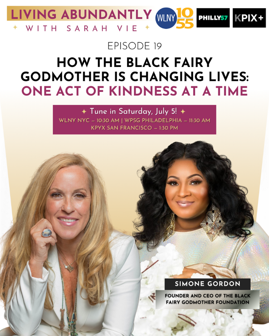 Living Abundantly With Sara Vie - YouTube Simone Gordon aka The Black Fairy Godmother