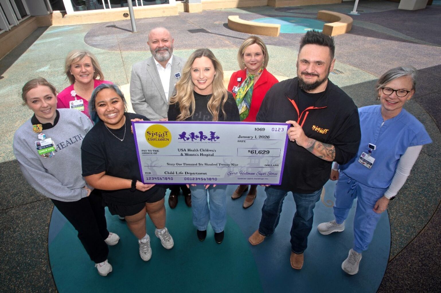 Mapp Child and Family Life Program receives nearly $62,000 donation from Spirit of Children 
