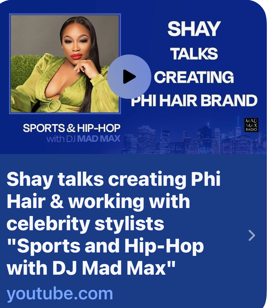  Shay talks creating Phi Hair & working with celebrity stylists "Sports and Hip-Hop with DJ Mad Max" - YouTube