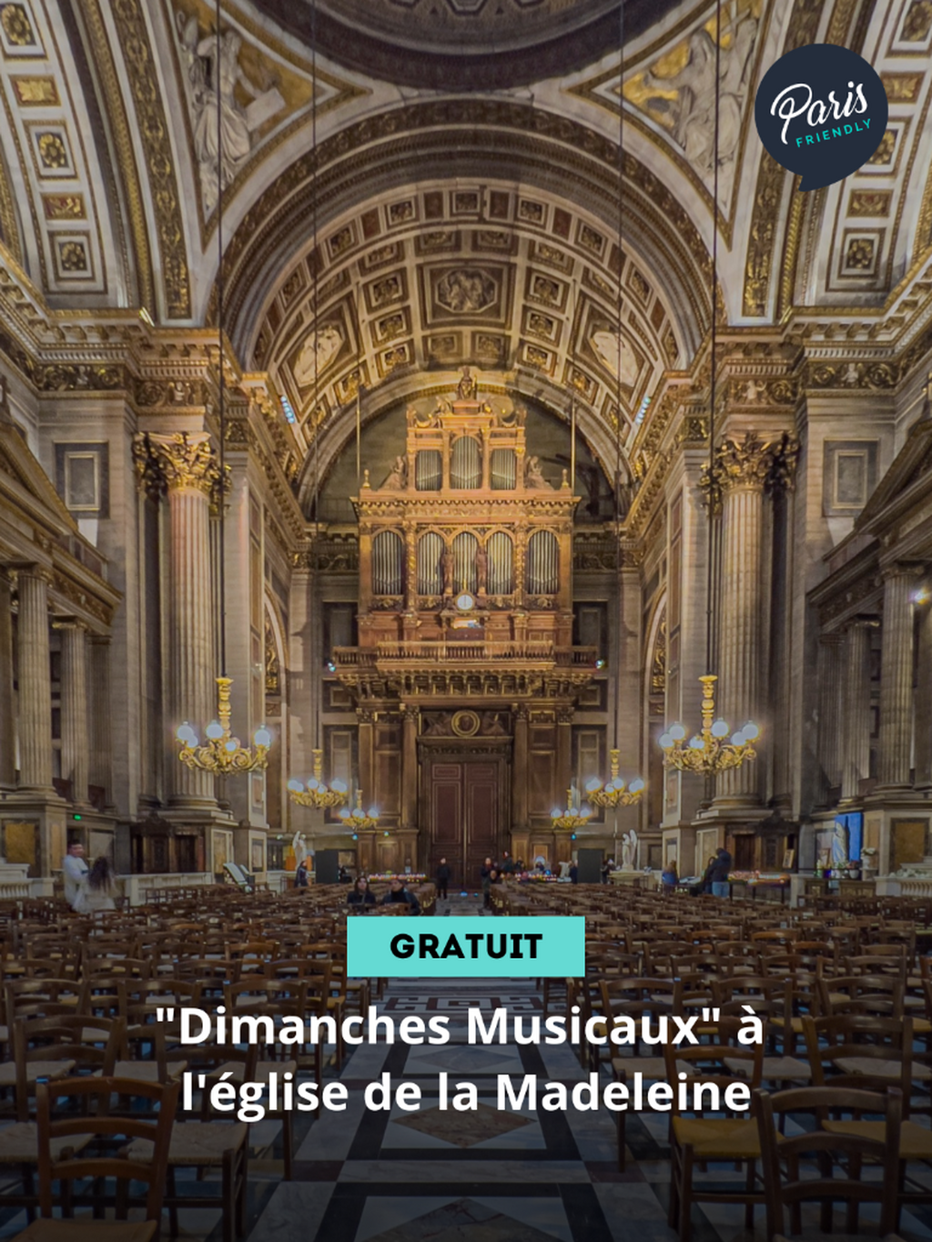 Concert gratuit &agrave; La Madeleine : les Dimanches Musicaux 🎶