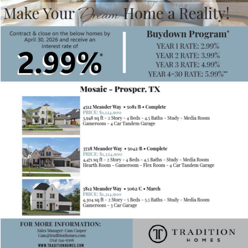 Tradition Homes: Make Your Dream Home a Reality