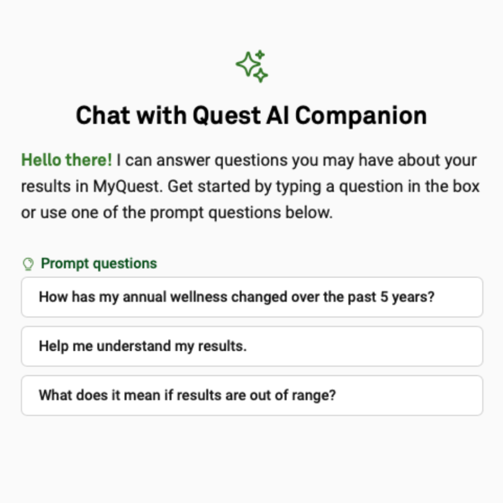 Introducing Quest AI Companion&trade; in MyQuest&reg;