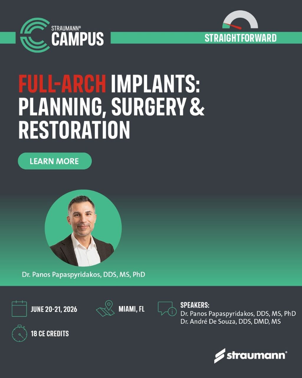 Full-Arch Implants: Planning, Surgery & Restoration | June 20-21, 2026