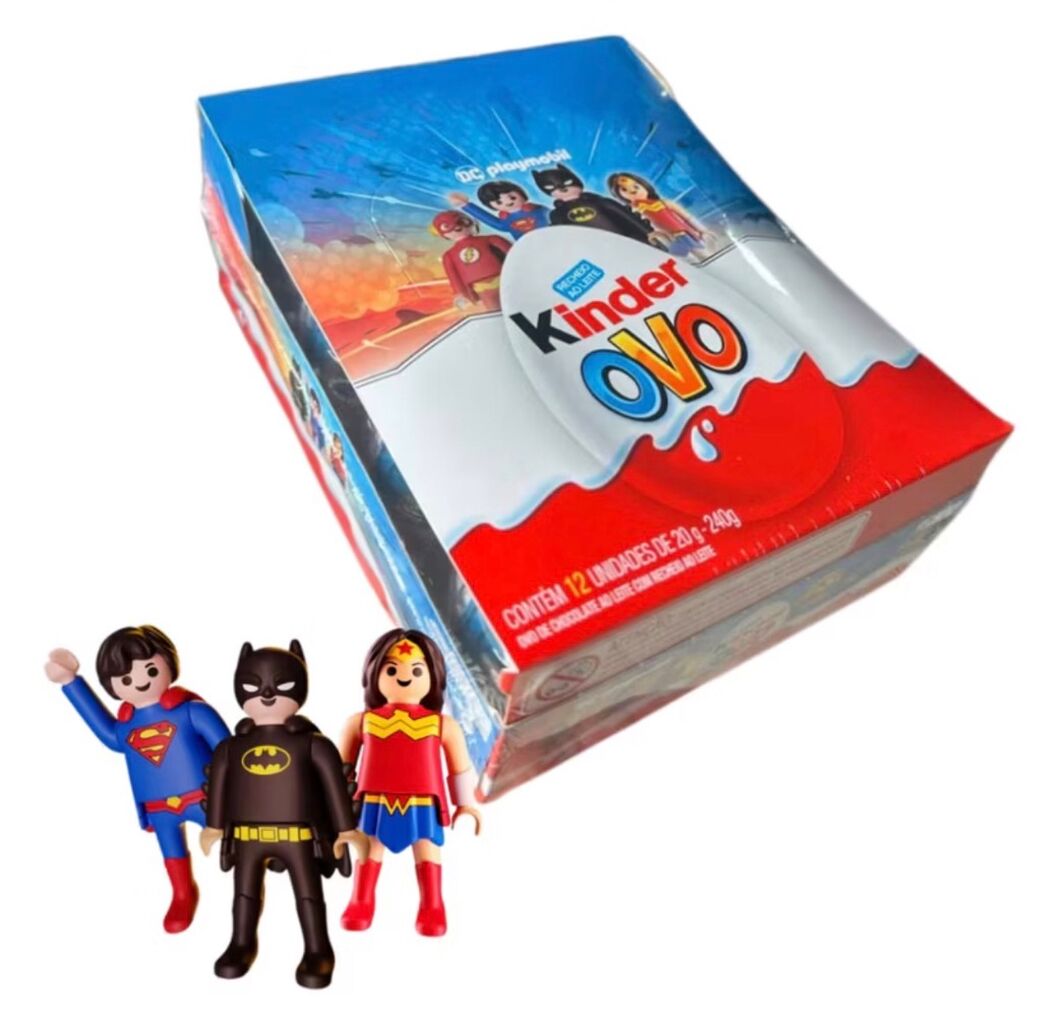 CAIXA 12 KINDER PLAYMOBIL 