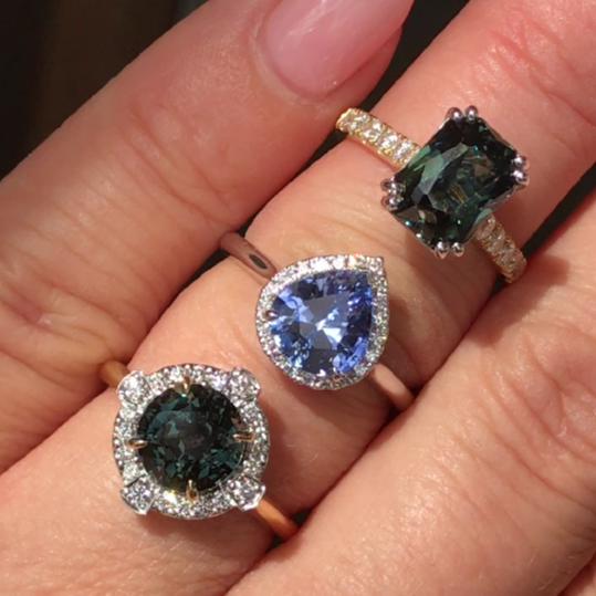 Three of our latest rings 💙