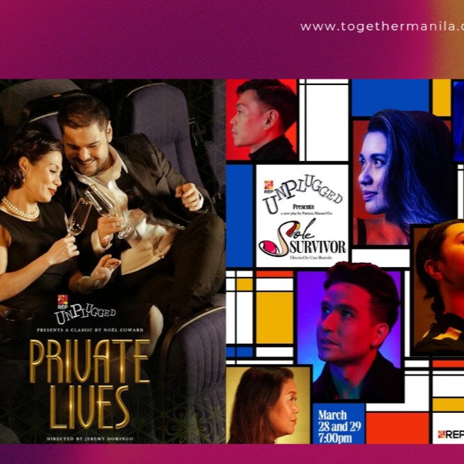 Repertory Philippines Presents REP Unplugged Featuring Private Lives and Sole Survivor