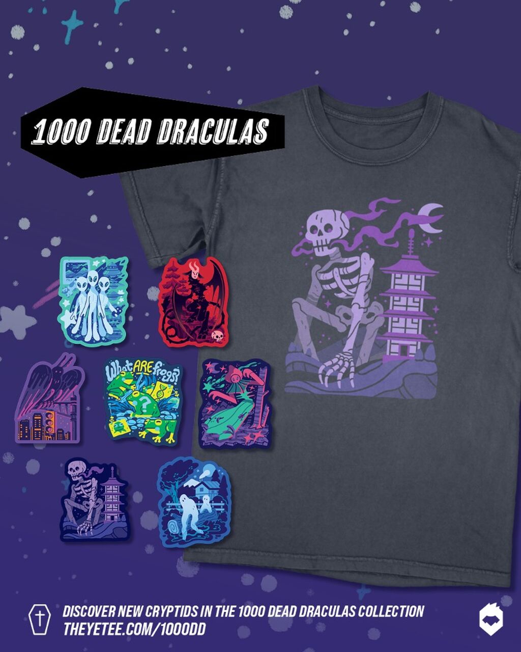 Don't Get Spooked! 1000 Dead Draculas is BACK With New Merch!