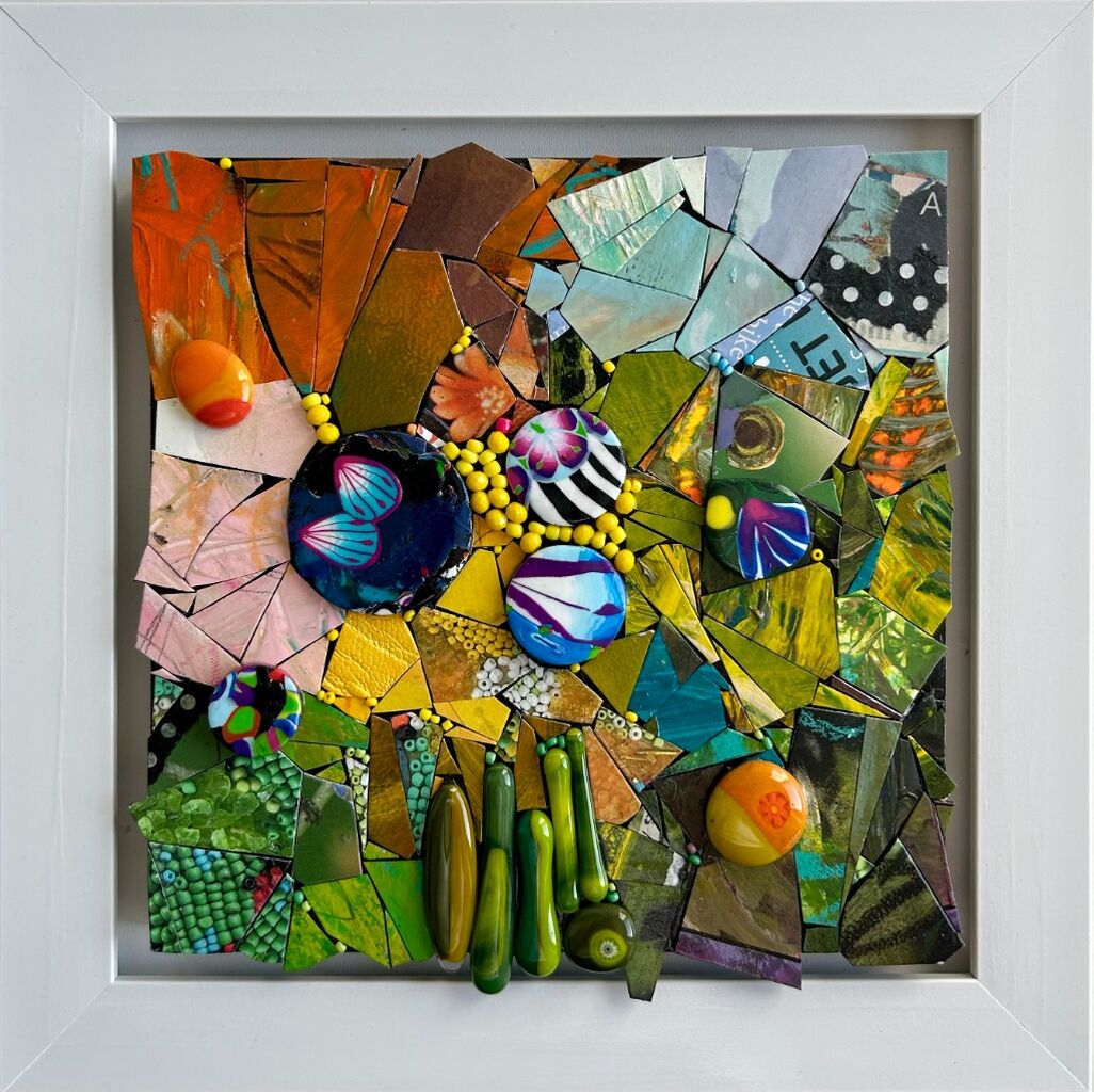 Online paper mosaic Mixed Media course