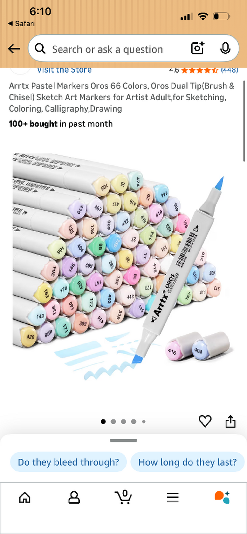 Arrtx Pastel Markers