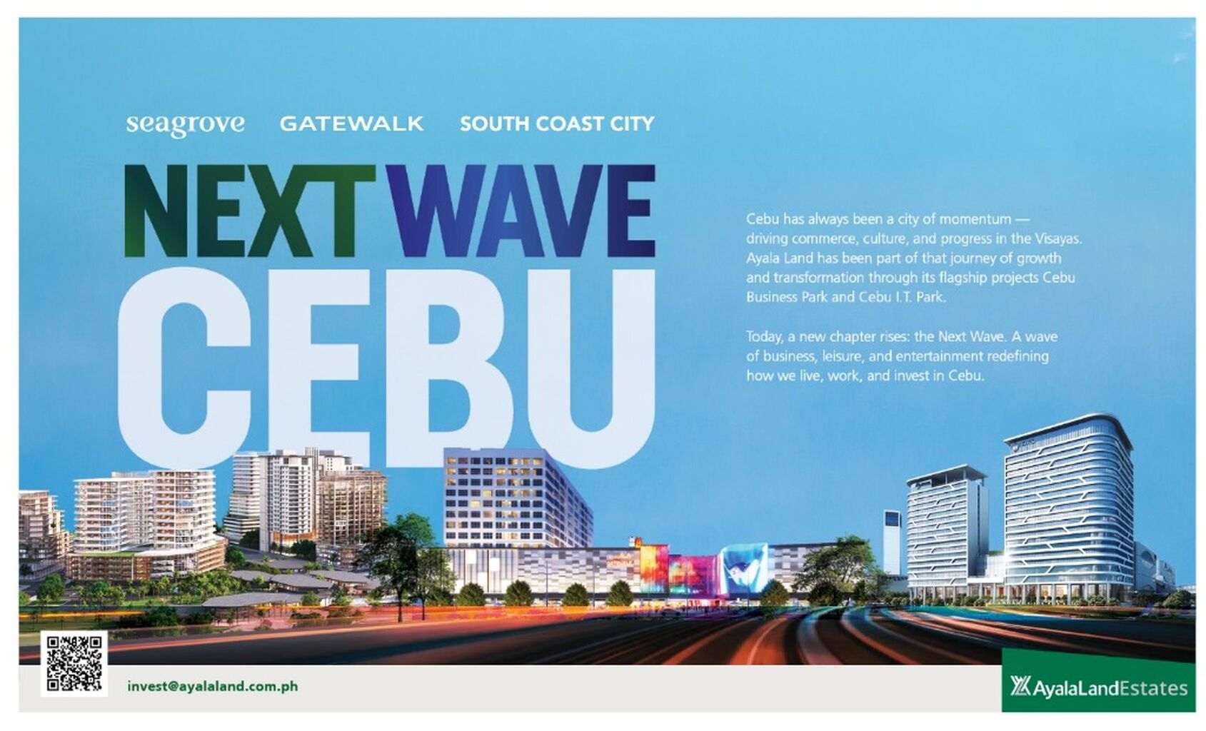 Ayala Land expands Cebu footprint with &lsquo;New Wave&rsquo; of growth centers