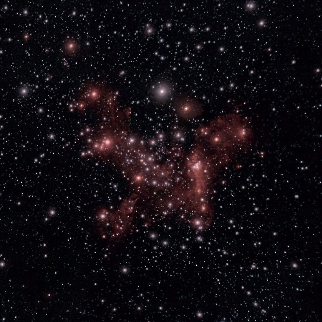 Via Lattea: con ERIS scoperto il terzo componente del tripletto di nubi G