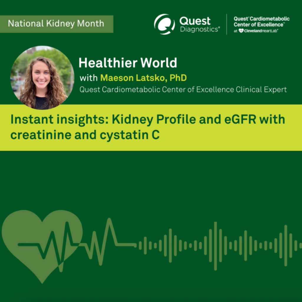 Instant insights: Kidney Profile and eGFR with Creatinine and Cystatin-C
