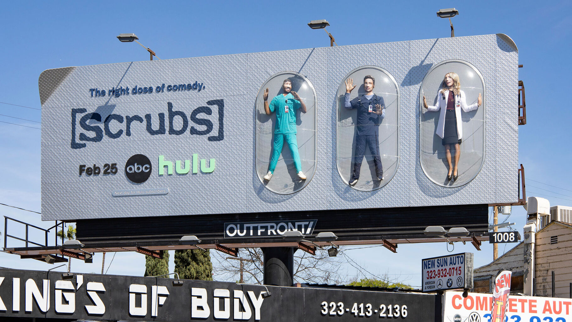 Disney prescribes a giant &lsquo;pillboard&rsquo; in LA for the return of &lsquo;Scrubs&rsquo;