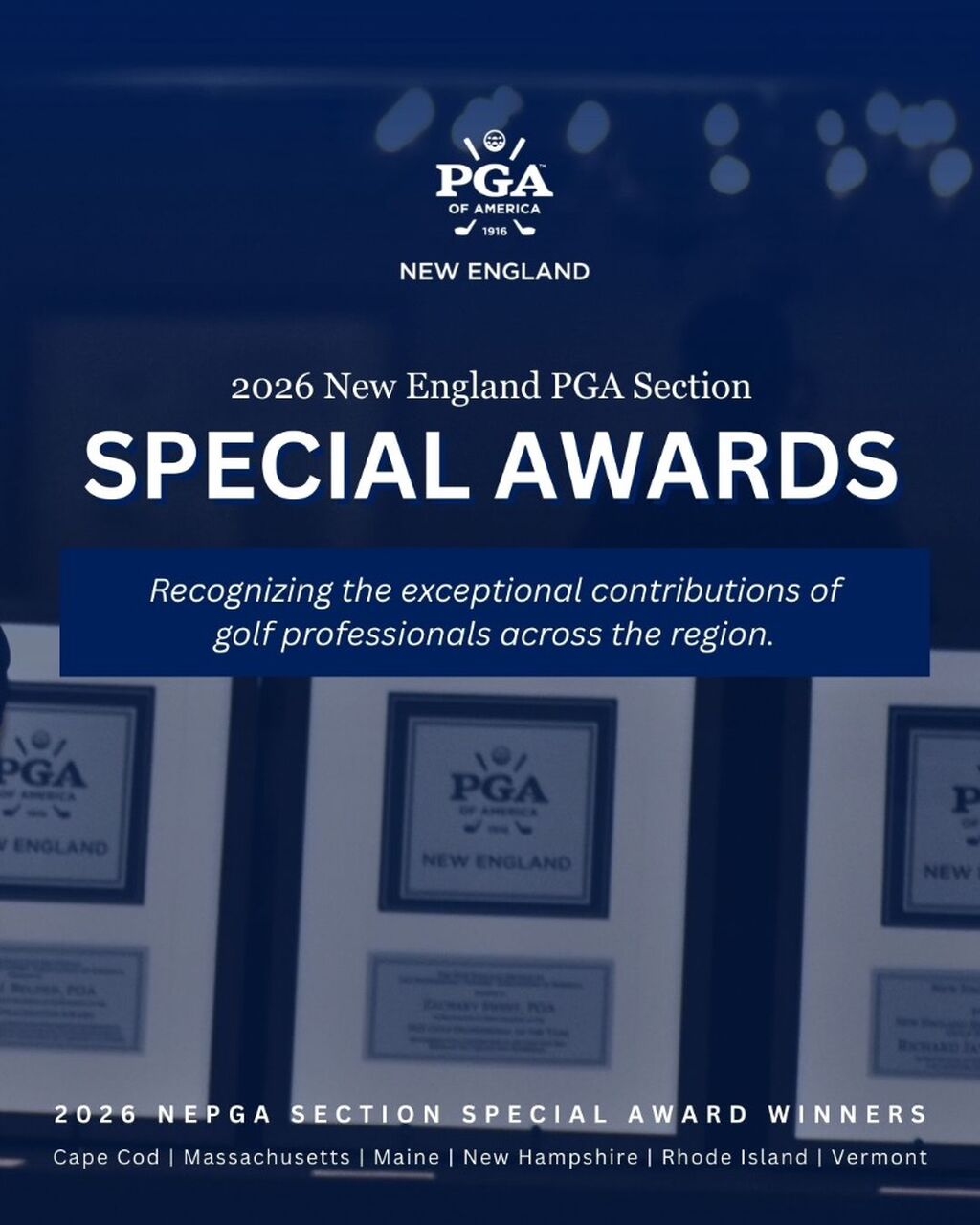 NEPGA Announces 2026 Special Award Winners