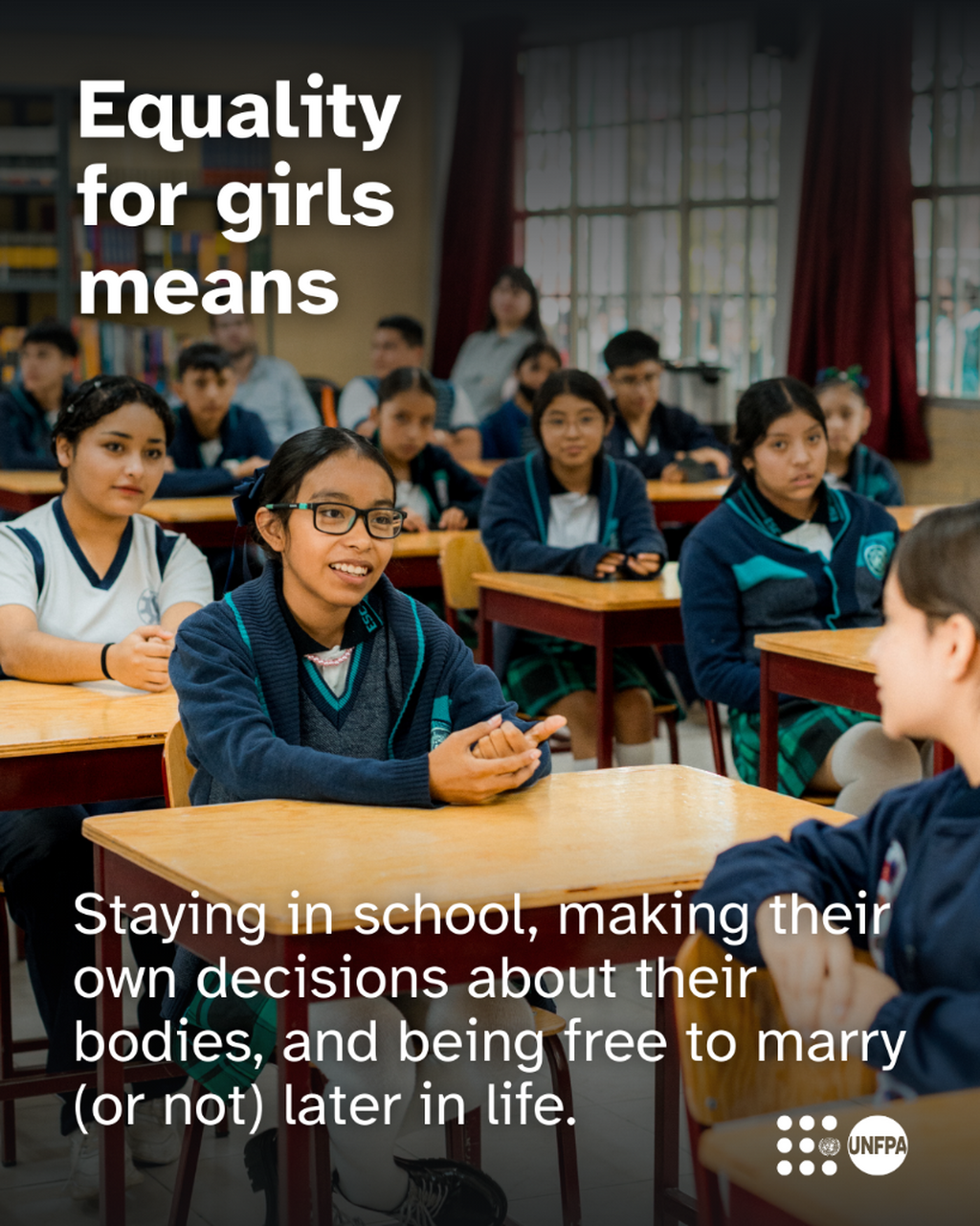 Ensuring girls have equal access to education