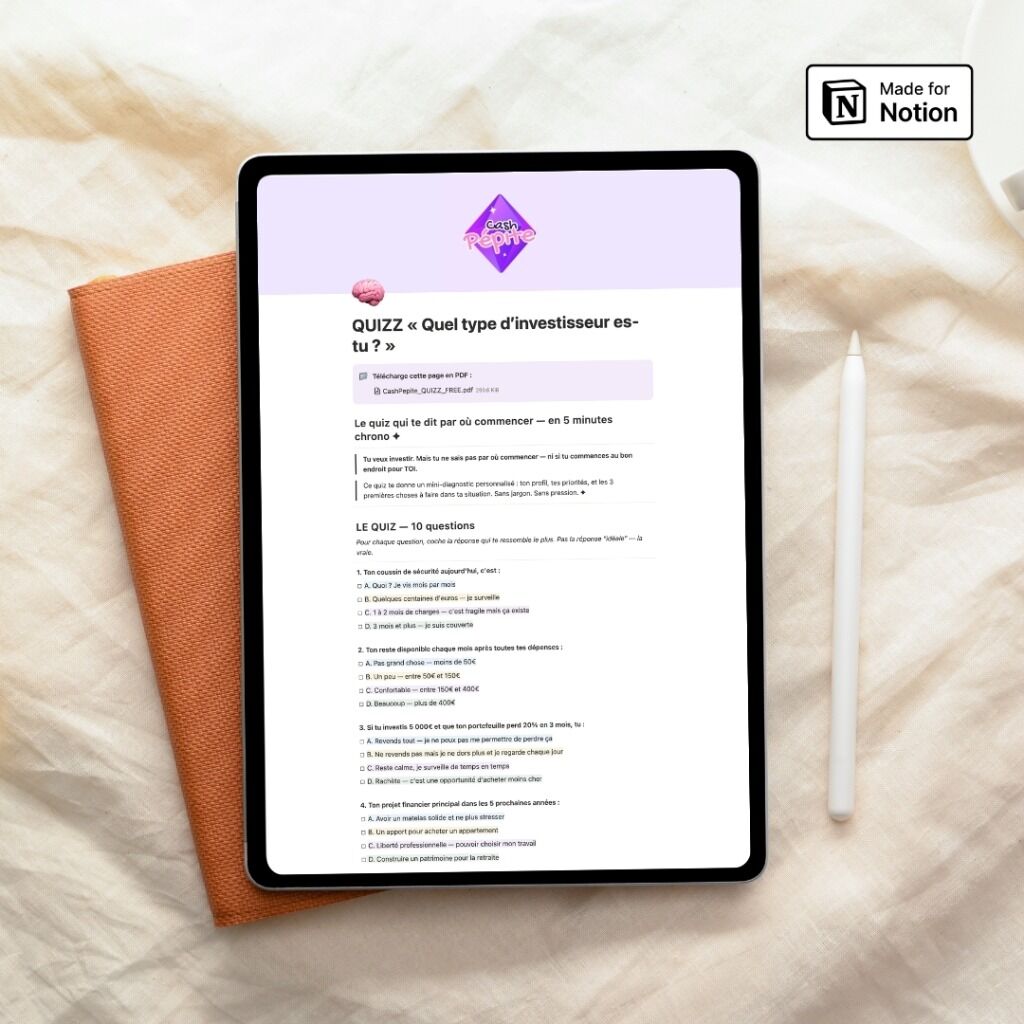 🧠 D&eacute;couvre ton profil d'investisseur : Fais le test GRATUIT (en 2 min)