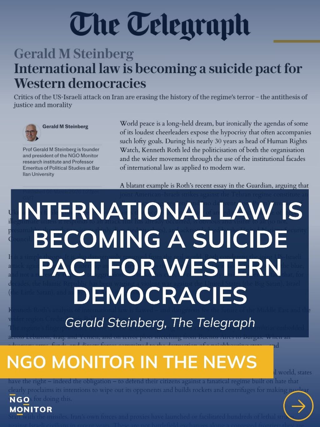 International law is becoming a suicide pact for Western democracies