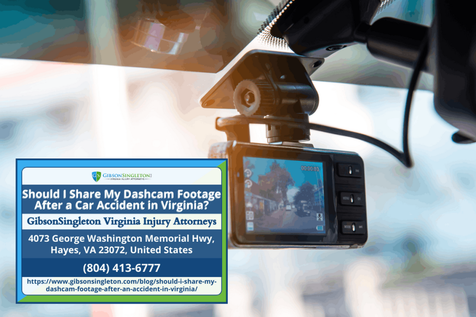 Should I Share My Dashcam Footage After a Car Accident in Virginia?