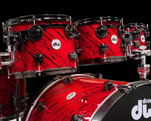 DW Collector's Series 7pc SSC Maple Kit - Twisted Red Lava