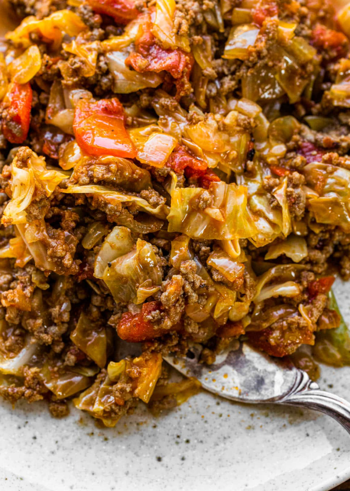 Easy Irish Ground Beef and Cabbage