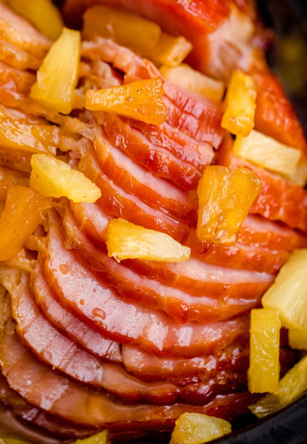 Crock Pot Brown Sugar Pineapple Ham